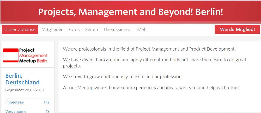 Project Management Meetup Berlin